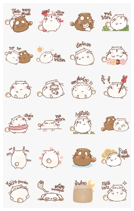 Melon and Nekotachi Stickers WhatsApp Sticker PNG