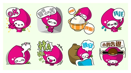 momo co's cute daily life WhatsApp Sticker PNG