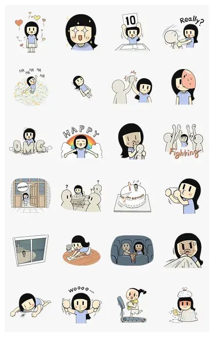 Smile Brush: Moving Up! WhatsApp Sticker GIF-6575