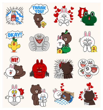 LINE Characters: Screen Hogs WhatsApp Sticker PNG