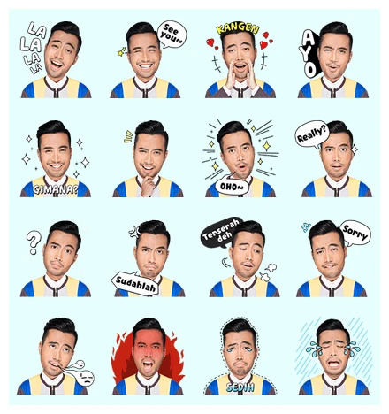 Vidi Aldiano Musical Special WhatsApp Sticker PNG