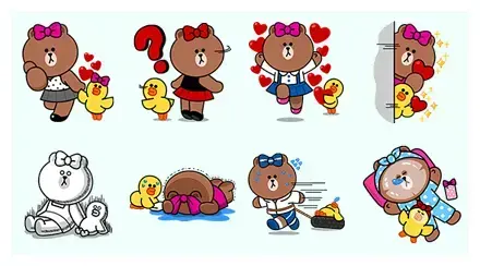 CHOCO and Sally's Happy Life WhatsApp Sticker GIF