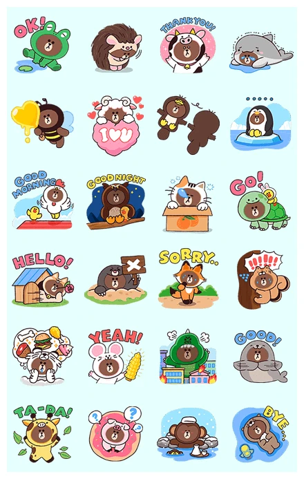 Jungle Brown WhatsApp Sticker PNG
