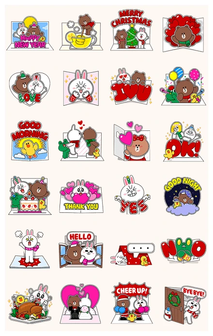 LINE Greeting Cards WhatsApp Sticker PNG