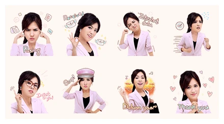 Raisa the Office Lady WhatsApp Sticker PNG