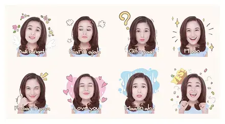 Chelsea Islan: The Sweet Girl WhatsApp Sticker PNG