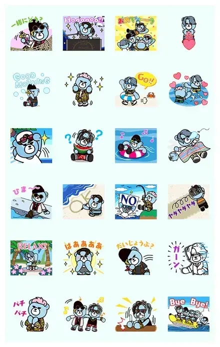KRUNK × BIGBANG: Summer '17 WhatsApp Sticker PNG