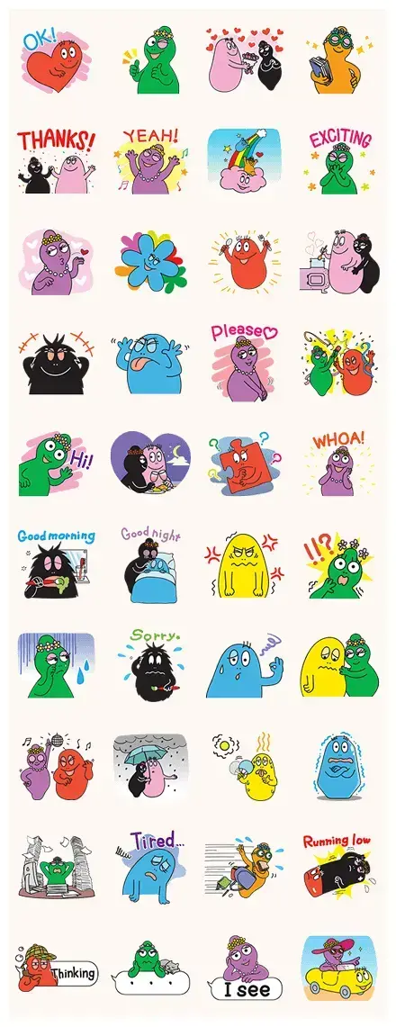 Barbapapa Everyday Stickers WhatsApp Sticker GIF-9197