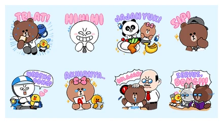 LINE Characters: Students WhatsApp Sticker PNG