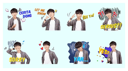 Iqbaal: (Not Your Average) Boy Next Door WhatsApp Sticker PNG