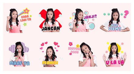 Naura: Little Princess WhatsApp Sticker PNG