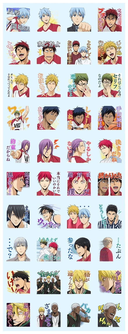 KUROKO’S BASKETBALL LAST GAME WhatsApp Sticker PNG
