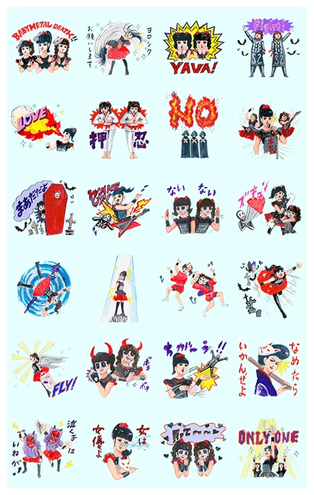 BABYMETAL WhatsApp Sticker PNG