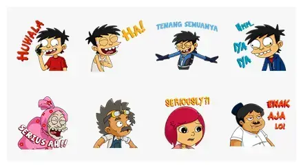 Si Juki Movie WhatsApp Sticker PNG