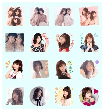 Nogizaka46 Song Stickers WhatsApp Sticker PNG