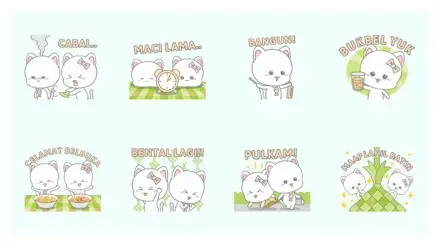 Njun & Njel: Special Maap Lahil Batin WhatsApp Sticker GIF