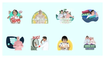 Keluarga Belo WhatsApp Sticker PNG