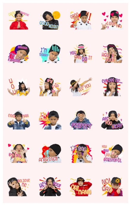 Twin Cool Kids WhatsApp Sticker PNG