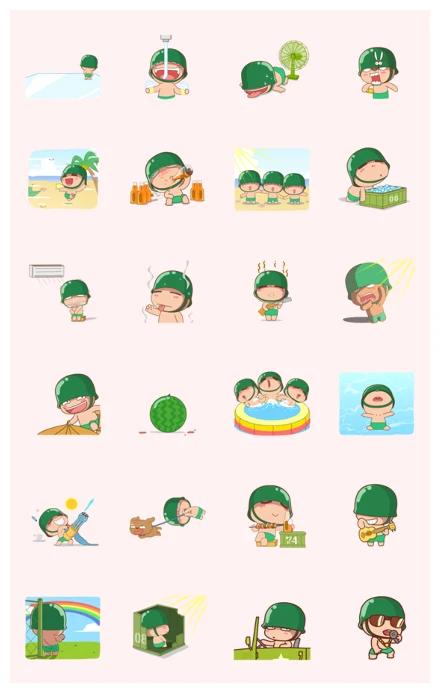 Powpowbing's Summer WhatsApp Sticker PNG
