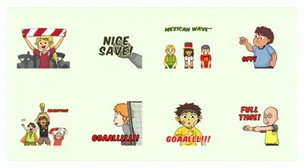 Ole Ole Bola WhatsApp Sticker PNG