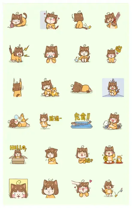 Transform! Ebi Meow! WhatsApp Sticker PNG