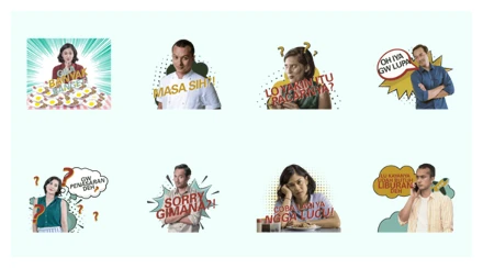 Aruna & Lidahnya WhatsApp Sticker PNG