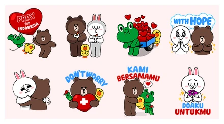 Pray for Indonesia WhatsApp Sticker PNG