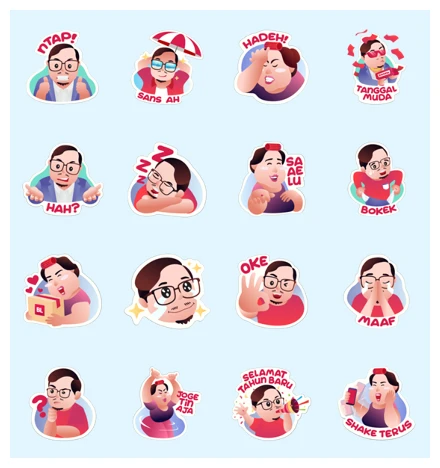 Buka Aja Stikernya! WhatsApp Sticker PNG