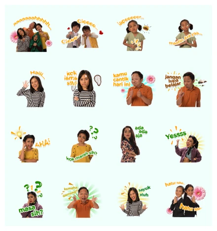 Keluarga Cemara WhatsApp Sticker PNG