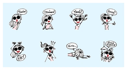 Benefique × Josie WhatsApp Sticker PNG
