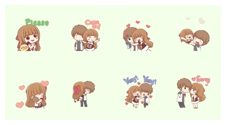 Centilia: Show Some Love WhatsApp Sticker PNG