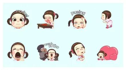 Neneng Gesrek: Makin Gesrek WhatsApp Sticker PNG