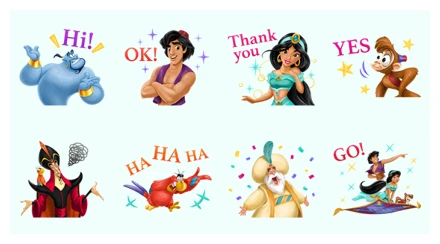 Aladdin (Magical Book) WhatsApp Sticker PNG