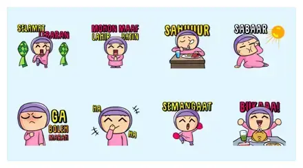 Little Hijab: Ramadan Edition! WhatsApp Sticker GIF