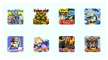LINE: GUNDAM WARS WhatsApp Sticker GIF-14625