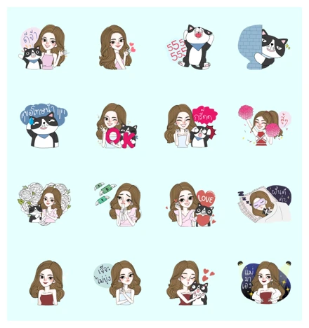 J'Beaut & Jodd: I Heart You, Mom WhatsApp Sticker PNG