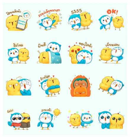 Krungthai Connext//Vayu × Warbie WhatsApp Sticker PNG