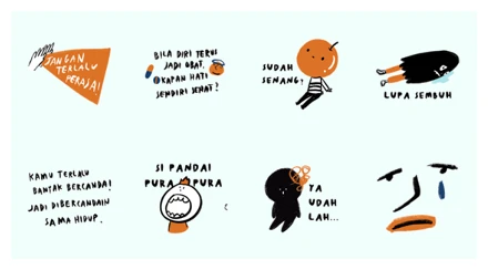 Kamu Terlalu Banyak Bercanda WhatsApp Sticker PNG