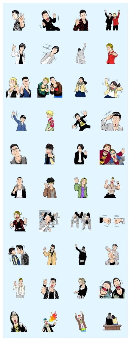HiGH&LOW THE WORST WhatsApp Sticker PNG
