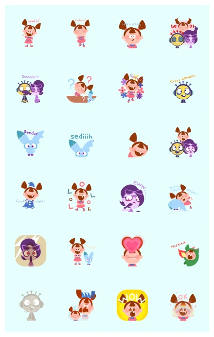 ZOMBIEDUMB: Daily Cuteness WhatsApp Sticker PNG