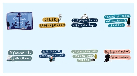 Nanti Kita Cerita Tentang Hari Ini WhatsApp Sticker PNG