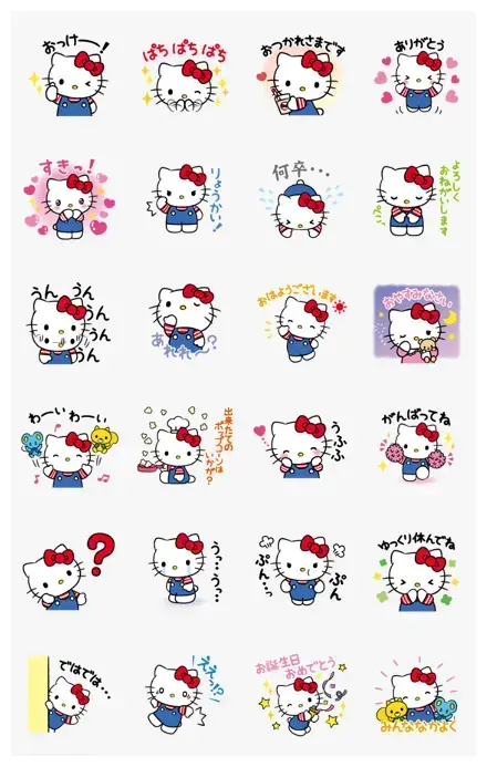 Hello Kitty Voice Stickers WhatsApp Sticker PNG