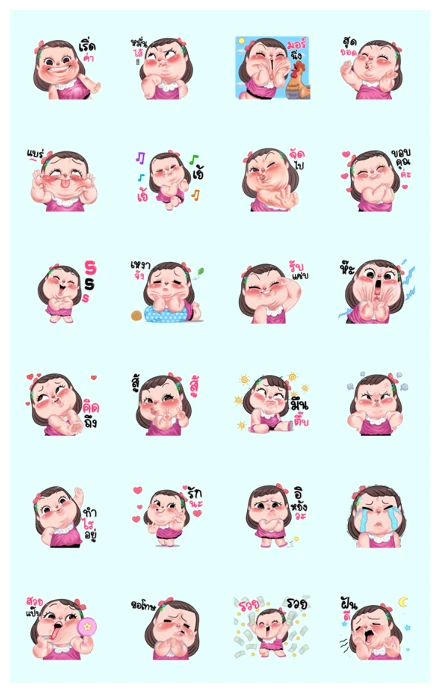 Cha Ba: Animated WhatsApp Sticker PNG