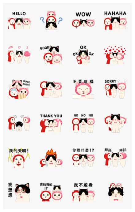 CHOO CHOO CAT TRIO WhatsApp Sticker PNG