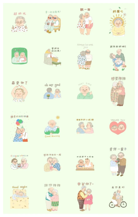 Old Lover Dating WhatsApp Sticker PNG