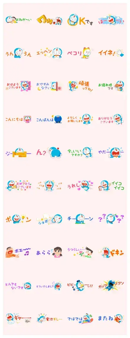 Doraemon Tiny & Cute Stickers WhatsApp Sticker PNG