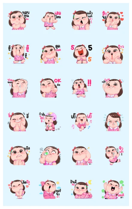 CHA BA SO WOWW!! Animated Stickers WhatsApp Sticker PNG