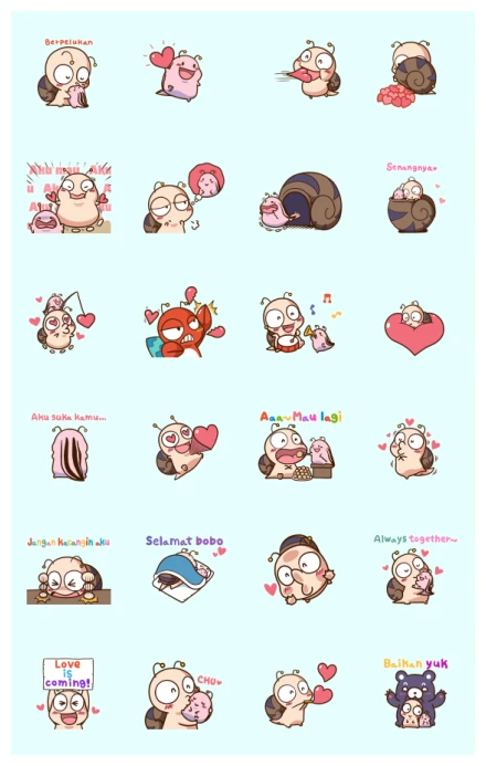 More LOVELOVE Tumurin WhatsApp Sticker PNG