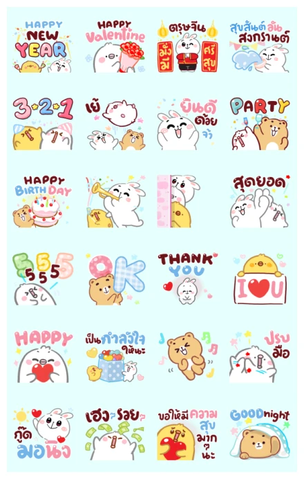 Happy Time Effect Stickers WhatsApp Sticker PNG