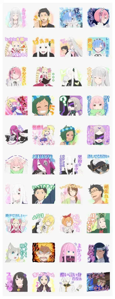 Re:ZERO Stickers 2 WhatsApp Sticker GIF-19558